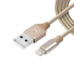 Cable Lightning Braided 1.5m - Gold