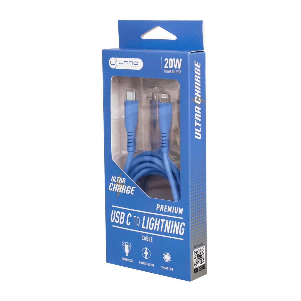 Cable Type-C to Lightning 1.5m - Blue - Image 4
