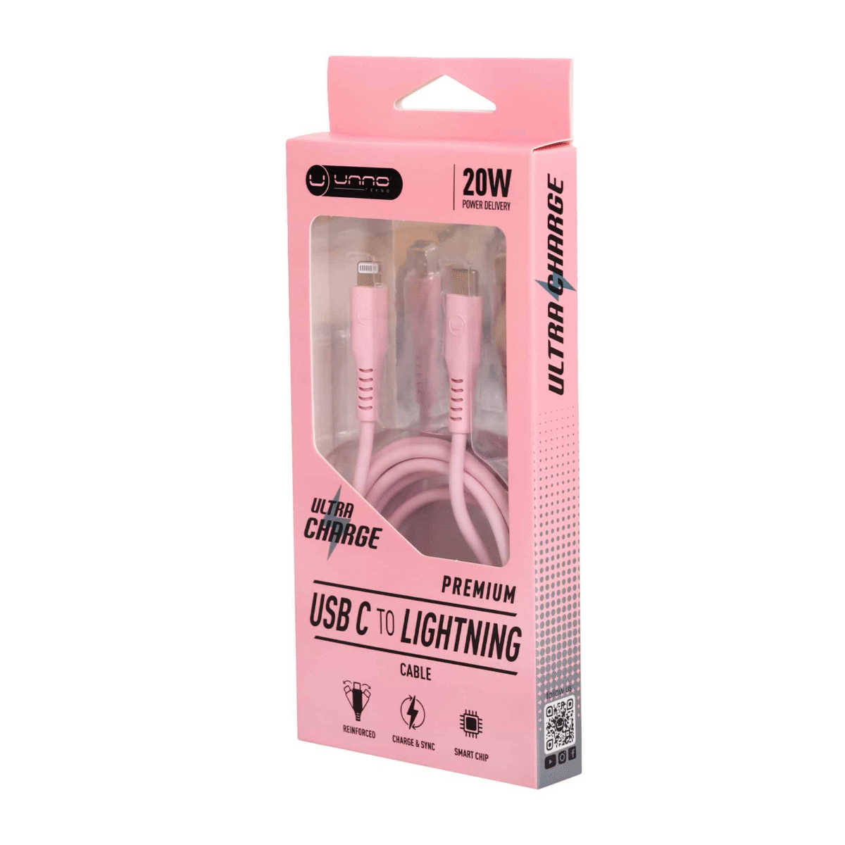 Cable Type-C to Lightning 1.5m - Pink - Image 4