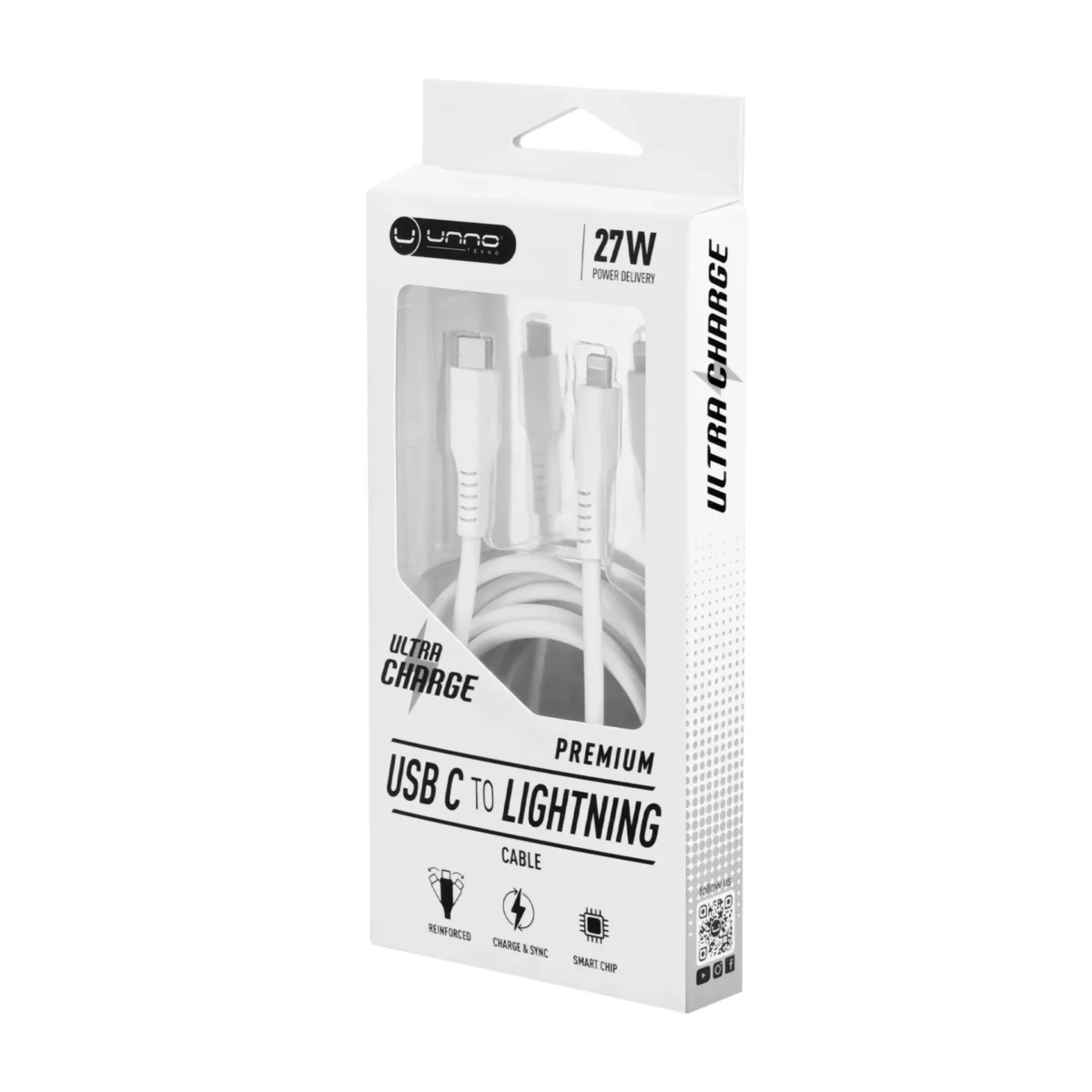 Cable Type-C to Lightning 1.5m - White - Image 4