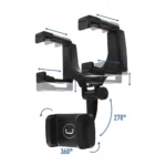 Cell Phone Holder for Rear View Mirror - Image 2