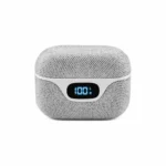 Earbuds LuxPro Fabric - Grey/White - Image 2