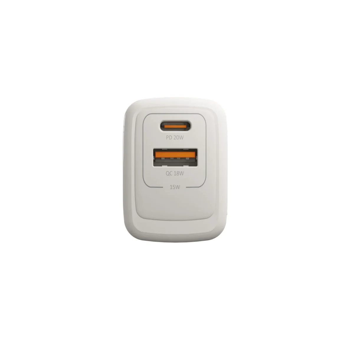 Wall Fast Charger GaN PD20W Dual Port Type A & C - Image 2