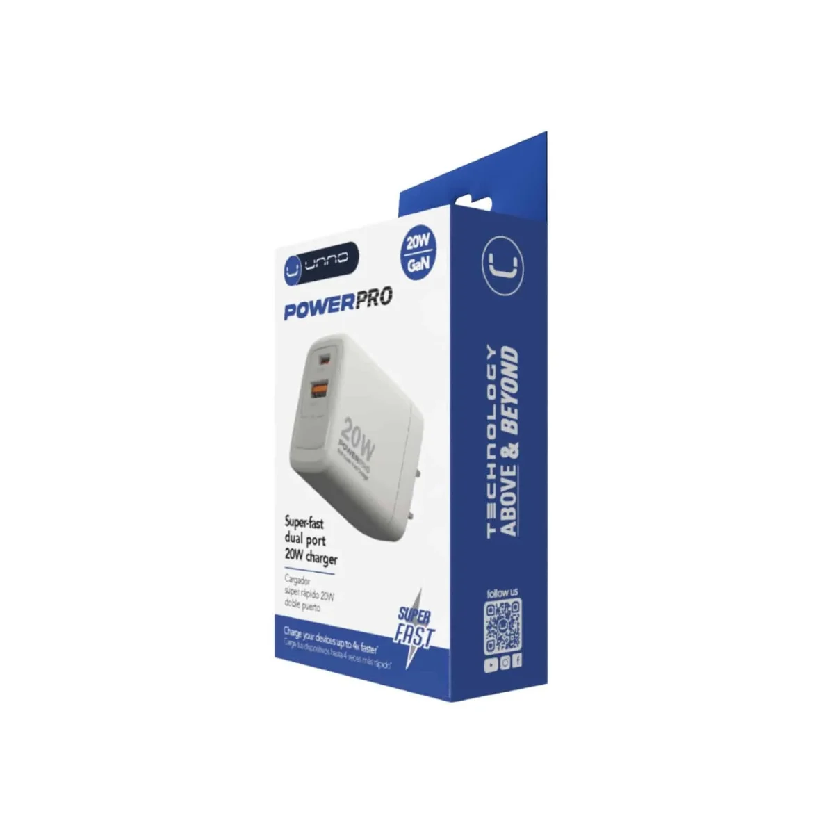 Wall Fast Charger GaN PD20W Dual Port Type A & C - Image 5