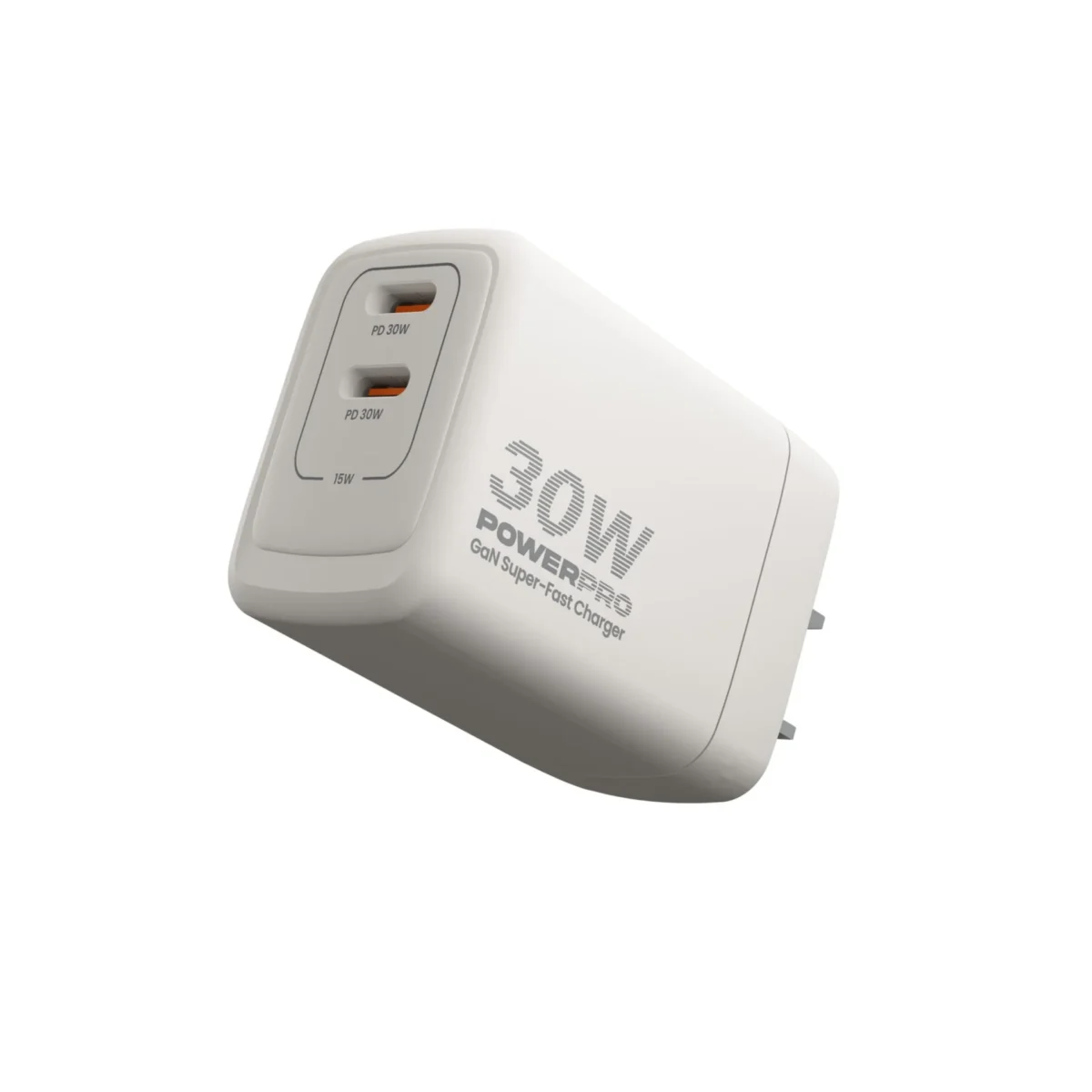 Wall Fast Charger GaN PD30W Dual Port Type C - Image 1