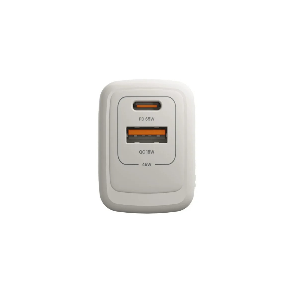 Wall Fast Charger GaN PD65W Dual Port Type A & C - Image 2