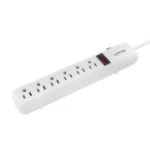 Power Strip 6 Outlets - White