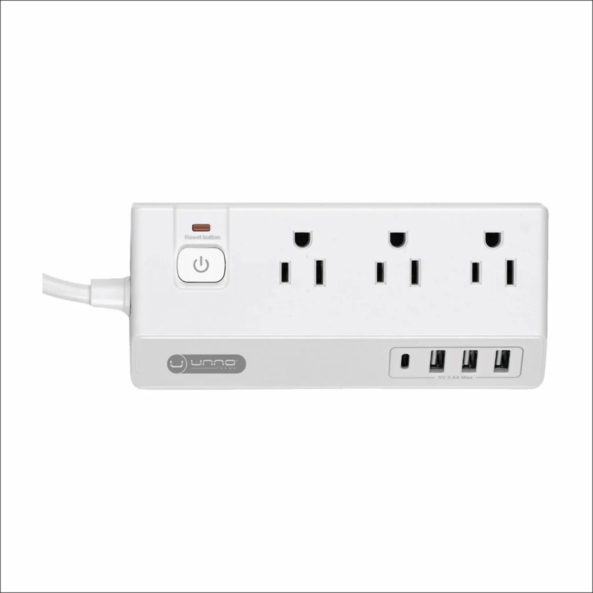 Power Strip Max 3 A/C + 3 USB A + 1 USB C - Image 2